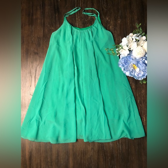 Mini Green Dress - Picture 3 of 5